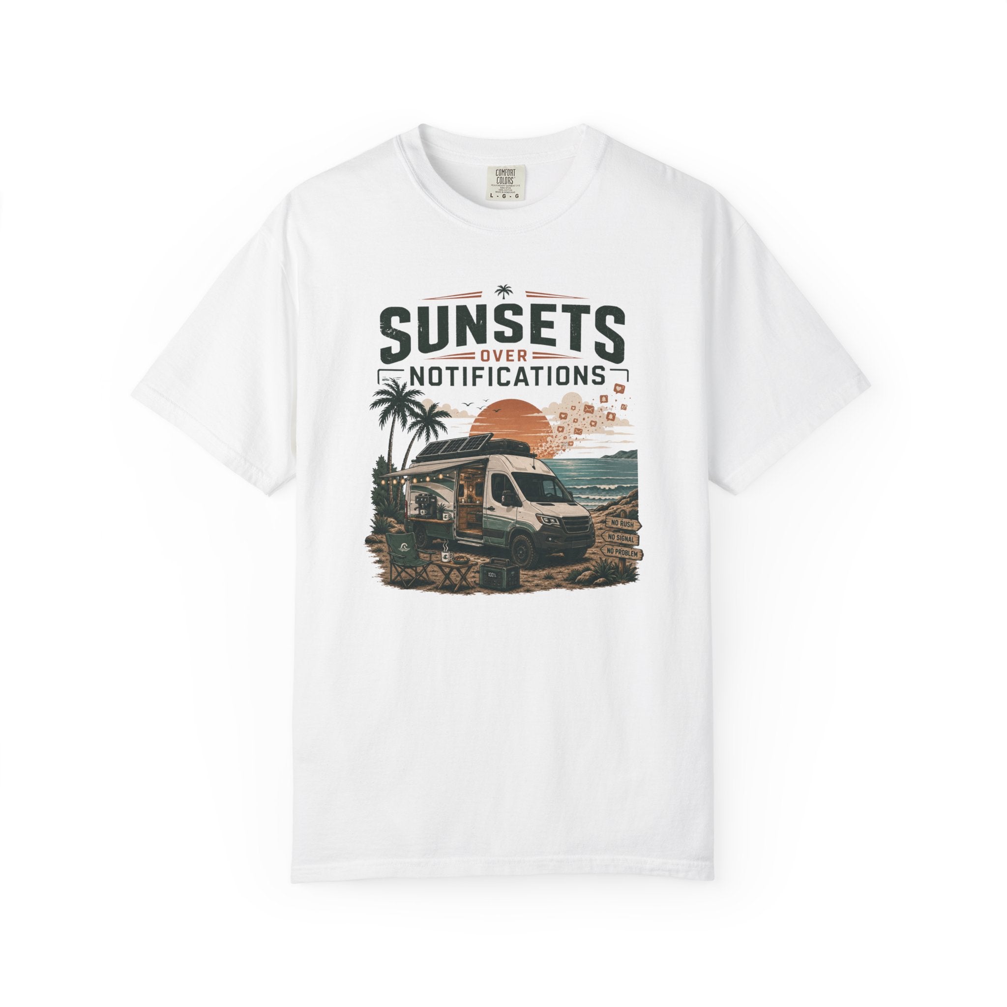 Sunsets Over Notifications - T-Shirt