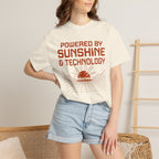 Powered By Sunshine And Technology - T-Shirt