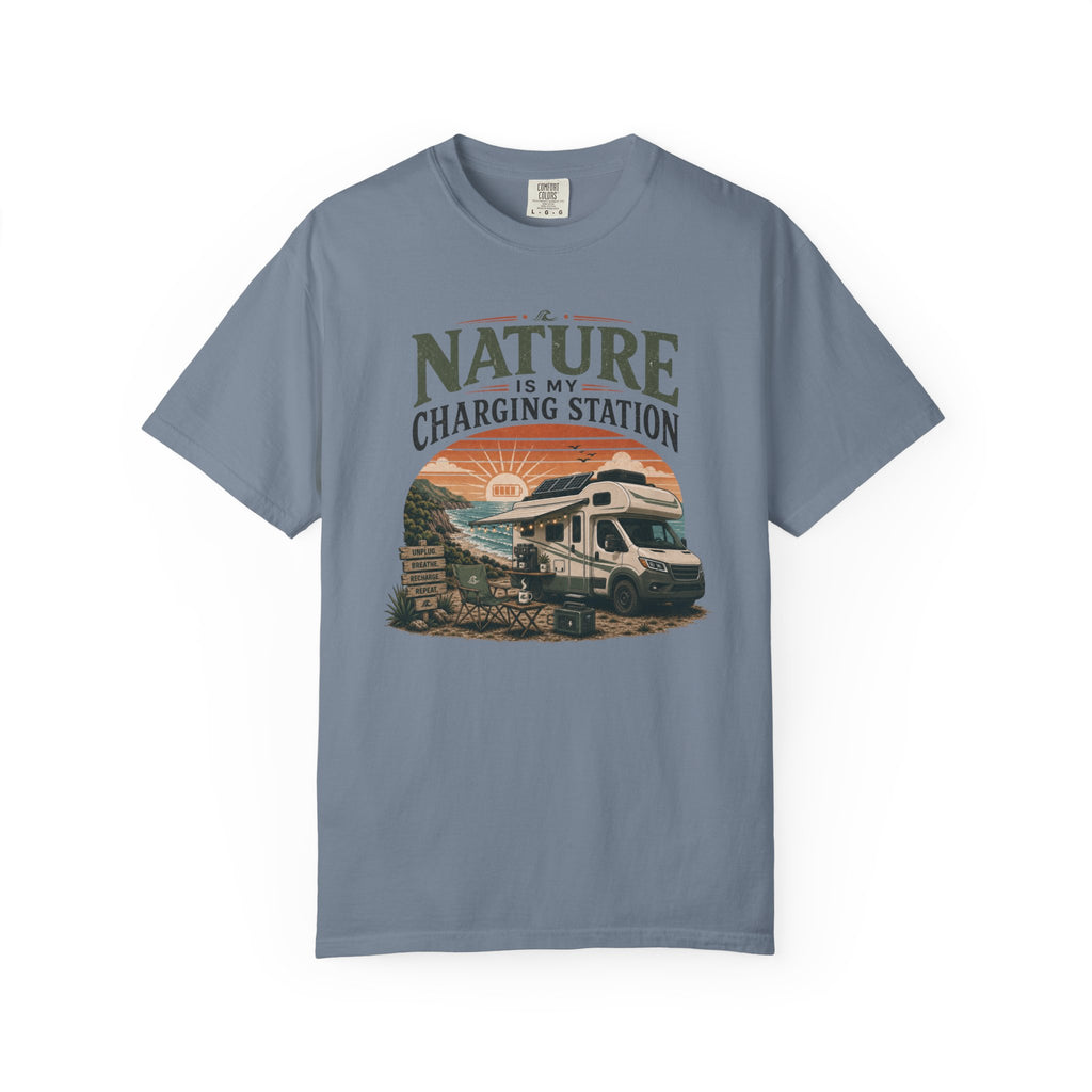 Nature Is My Charging Station - T-Shirt