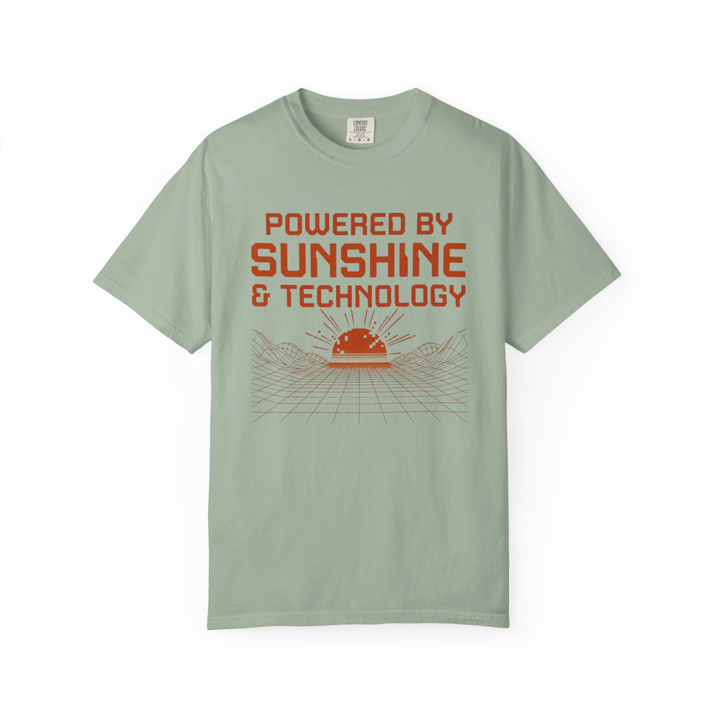 Powered By Sunshine And Technology - T-Shirt