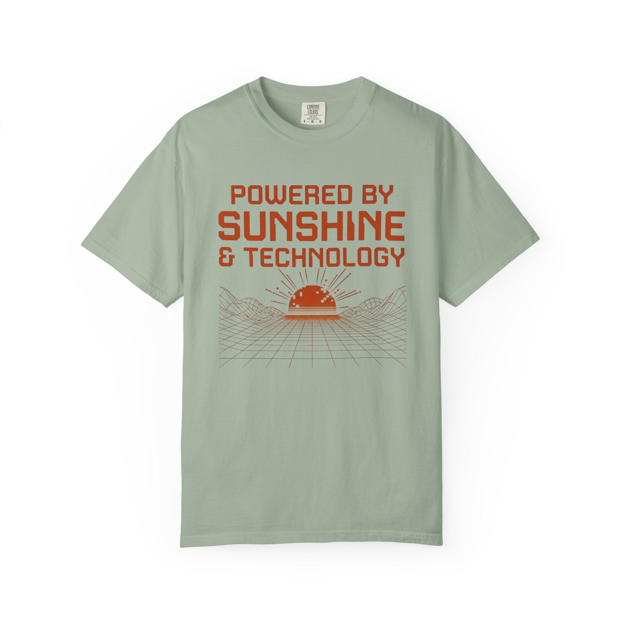 Powered By Sunshine And Technology - T-Shirt