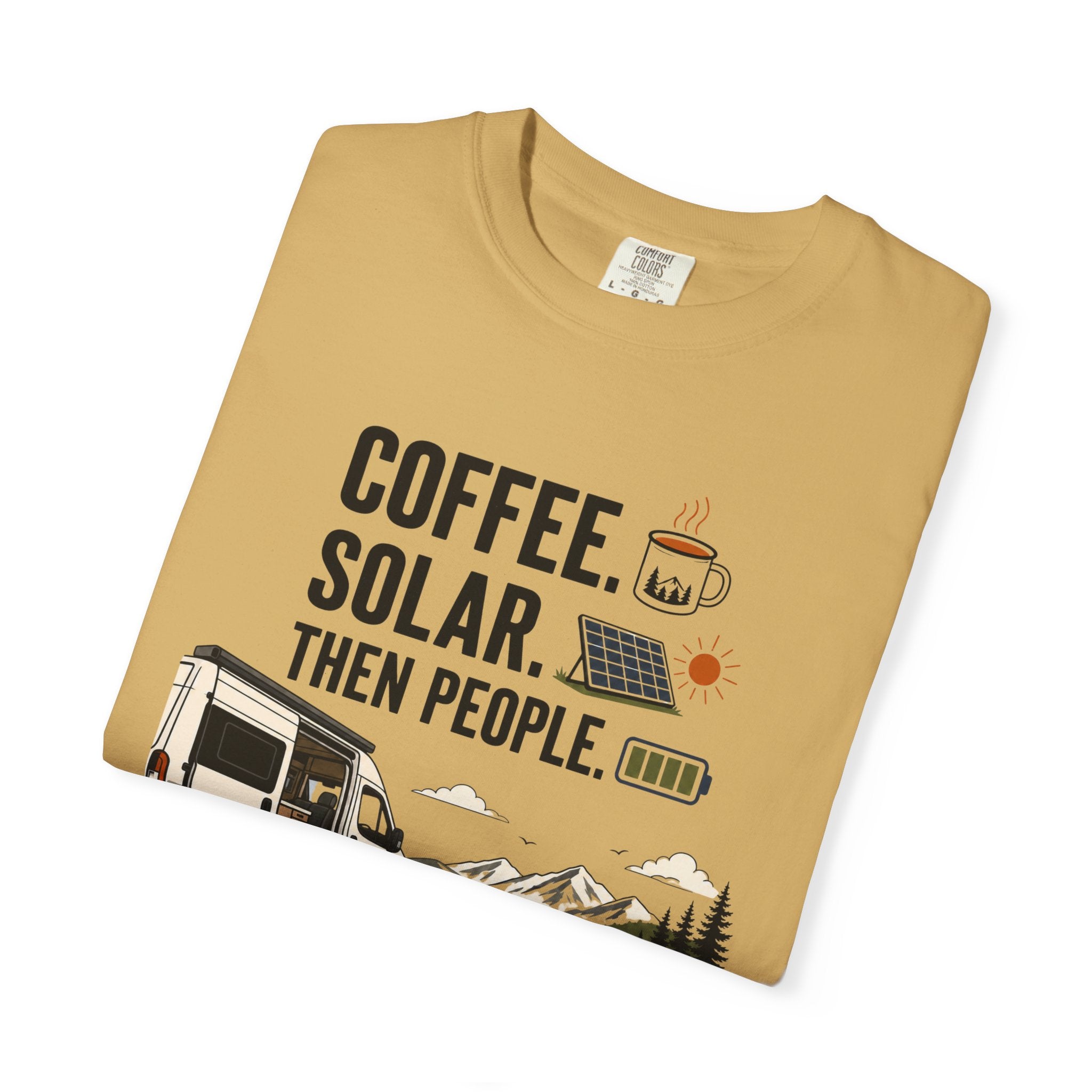 Coffee Solar Then People - T-Shirt
