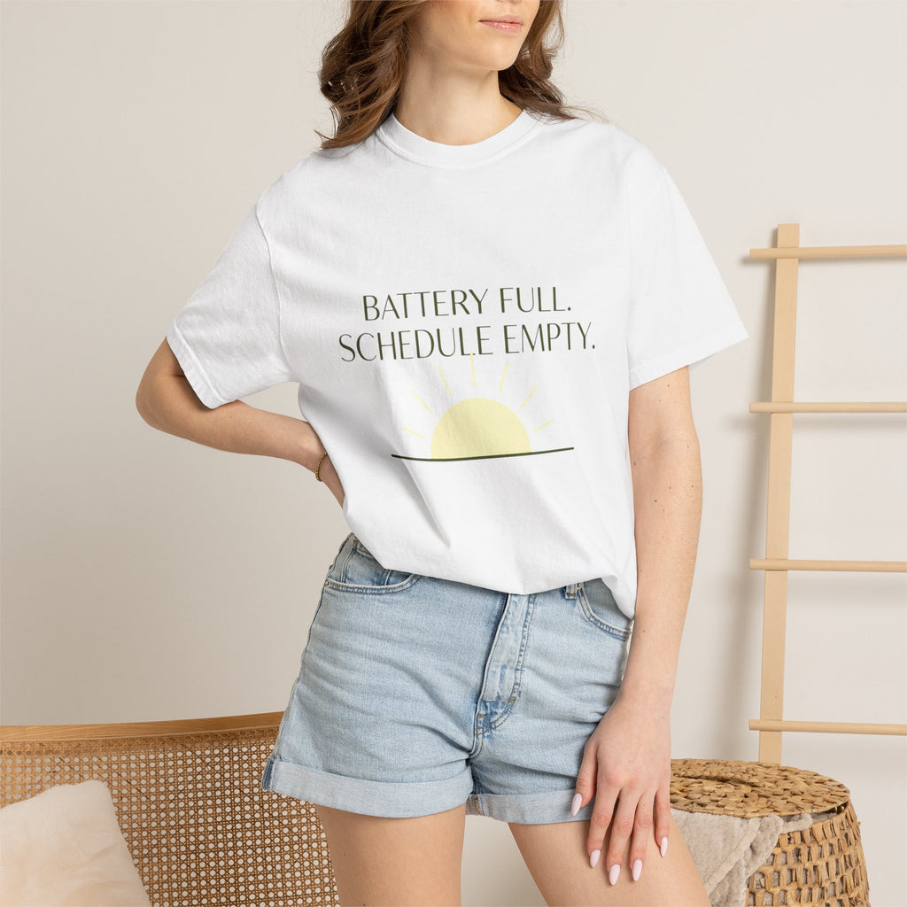 Battery Full Schedule Empty - T-Shirt