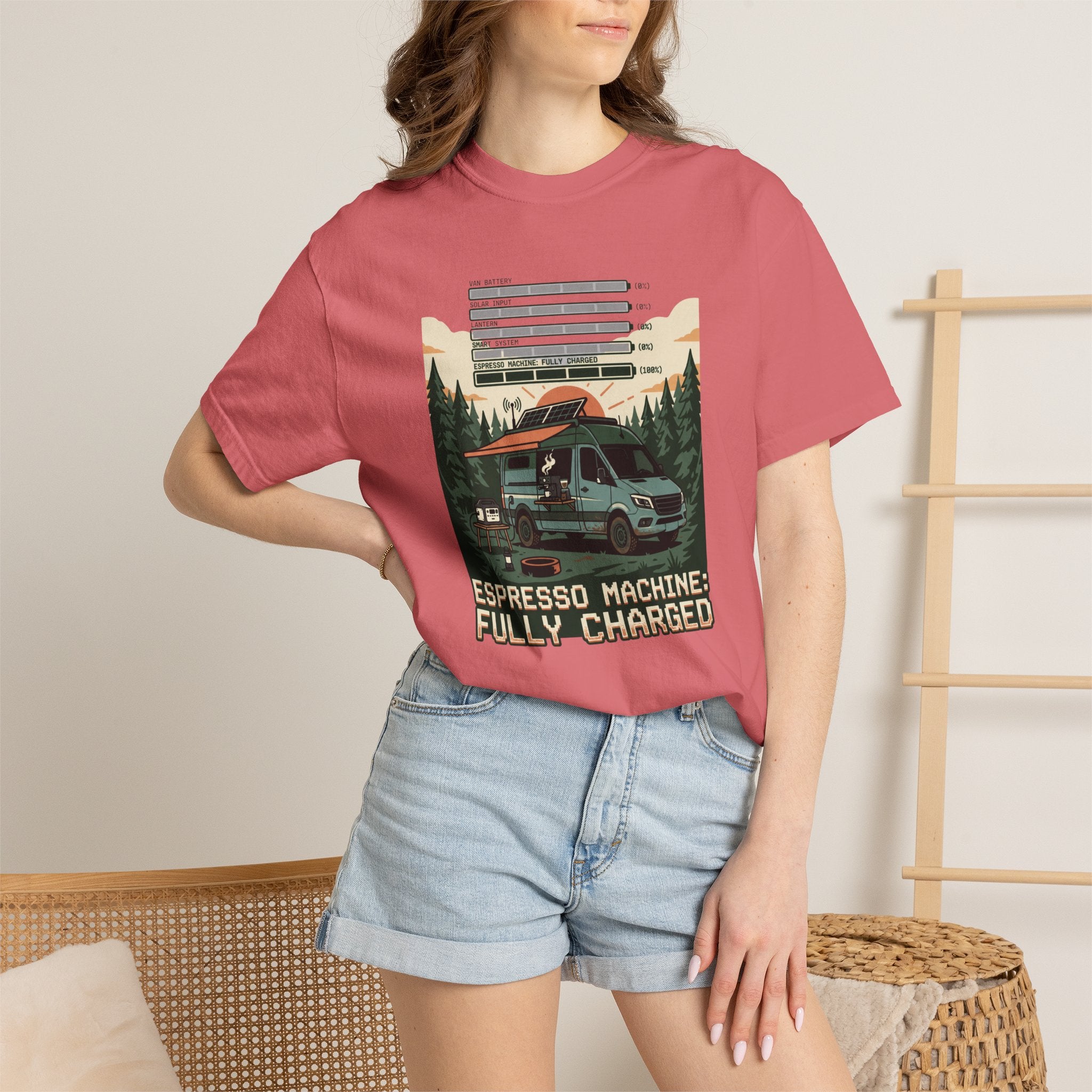 Espresso Machine Fully Charged - T-Shirt