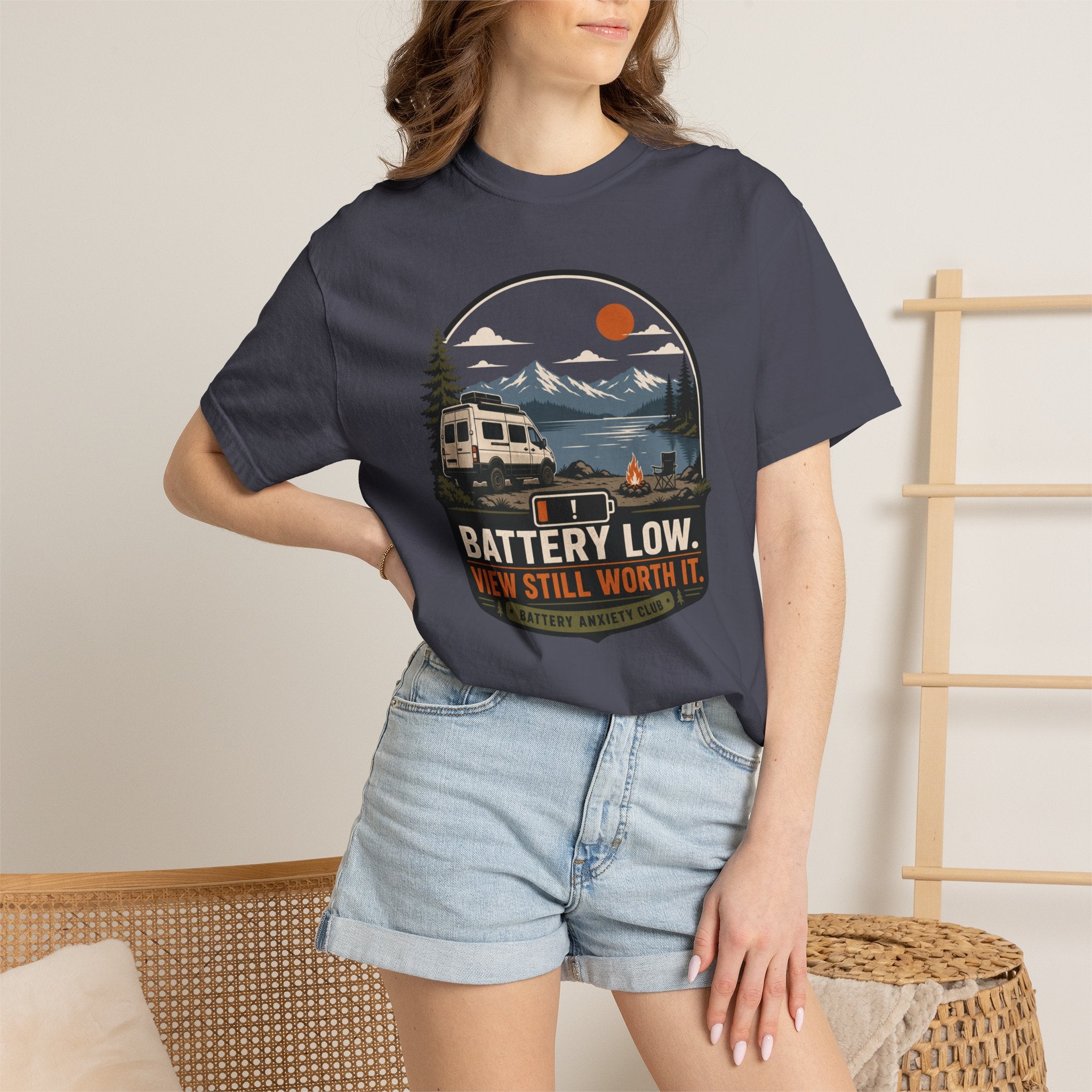 Battery Low View Still Worth It - T-Shirt
