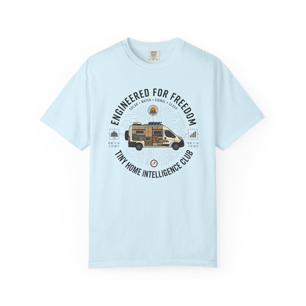 Engineered For Freedom Tiny Home Intelligence Club - T-Shirt