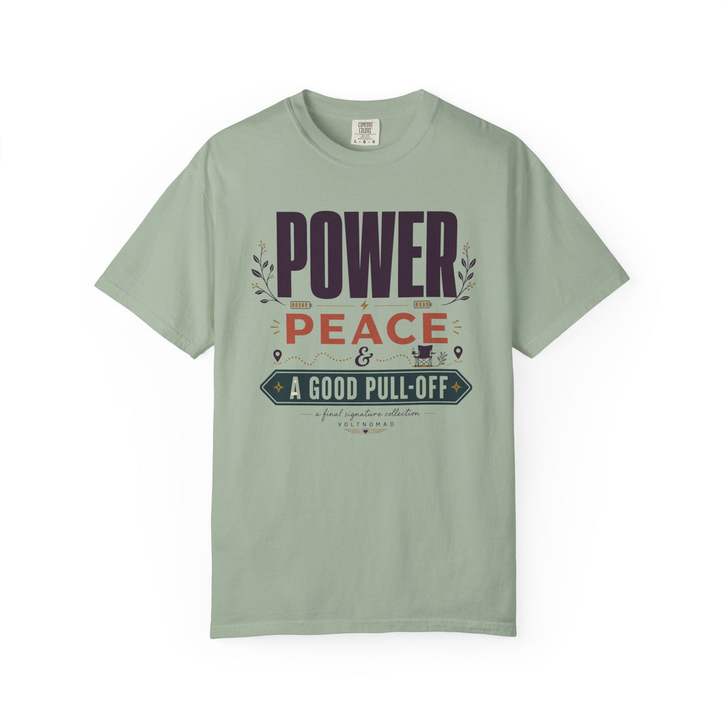 Power Peace And A Good Pull Off - T-Shirt