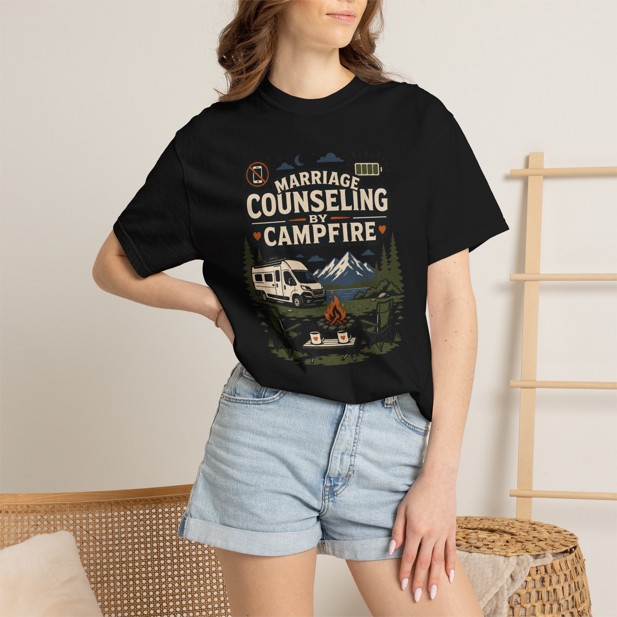 Marriage Counseling By Campfire - T-Shirt