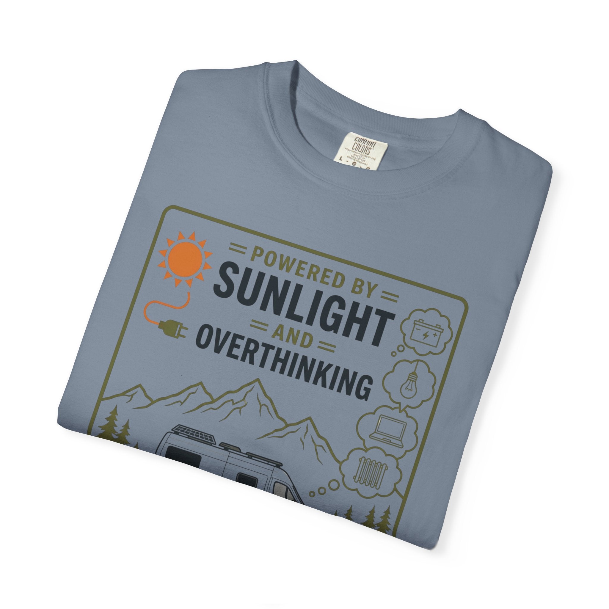 Powered By Sunlight And Overthinking - T-Shirt