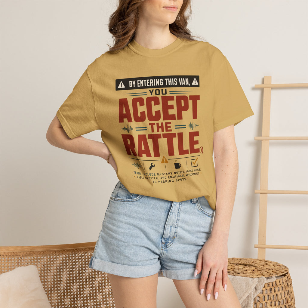 By Entering This Van You Accept The Rattle - T-Shirt