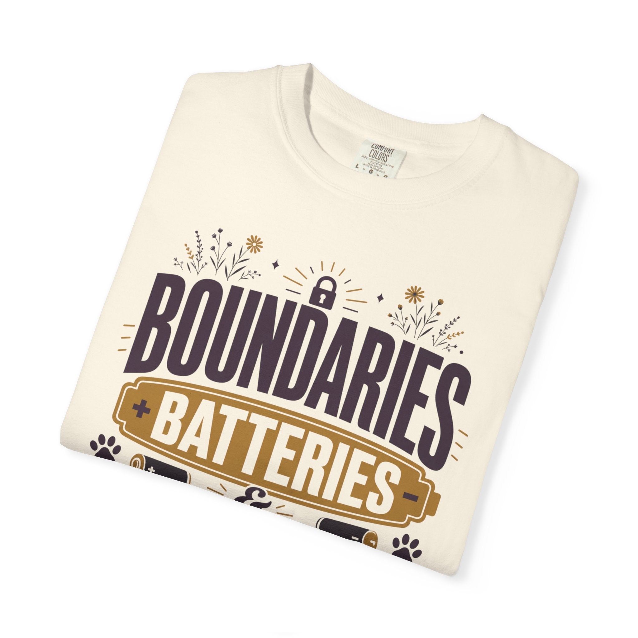 Boundaries Batteries And Dog Hair - T-Shirt