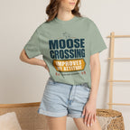Moose Crossing Improves My Attitude - T-Shirt