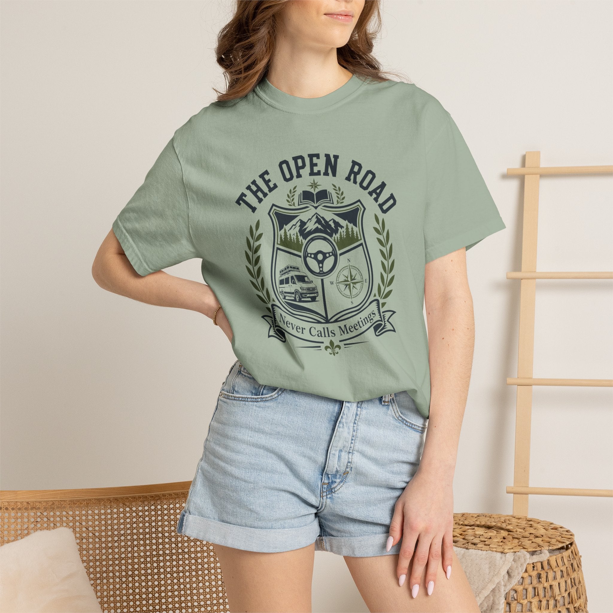 The Open Road Never Calls Meetings - T-Shirt