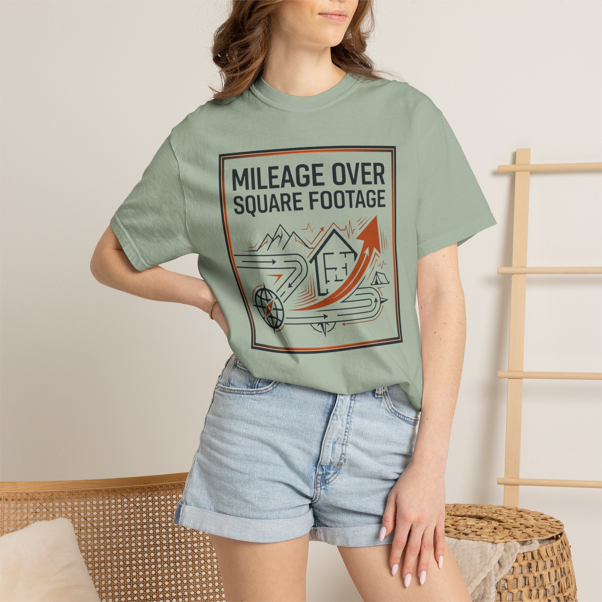 Mileage Over Square Footage - T-Shirt
