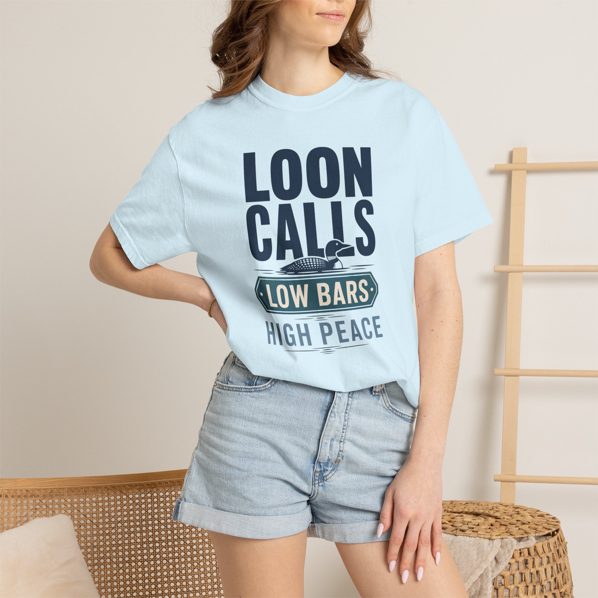 Loon Calls Low Bars High Peace - T-Shirt