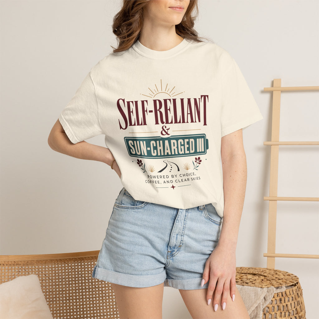 Self Reliant And Sun Charged - T-Shirt