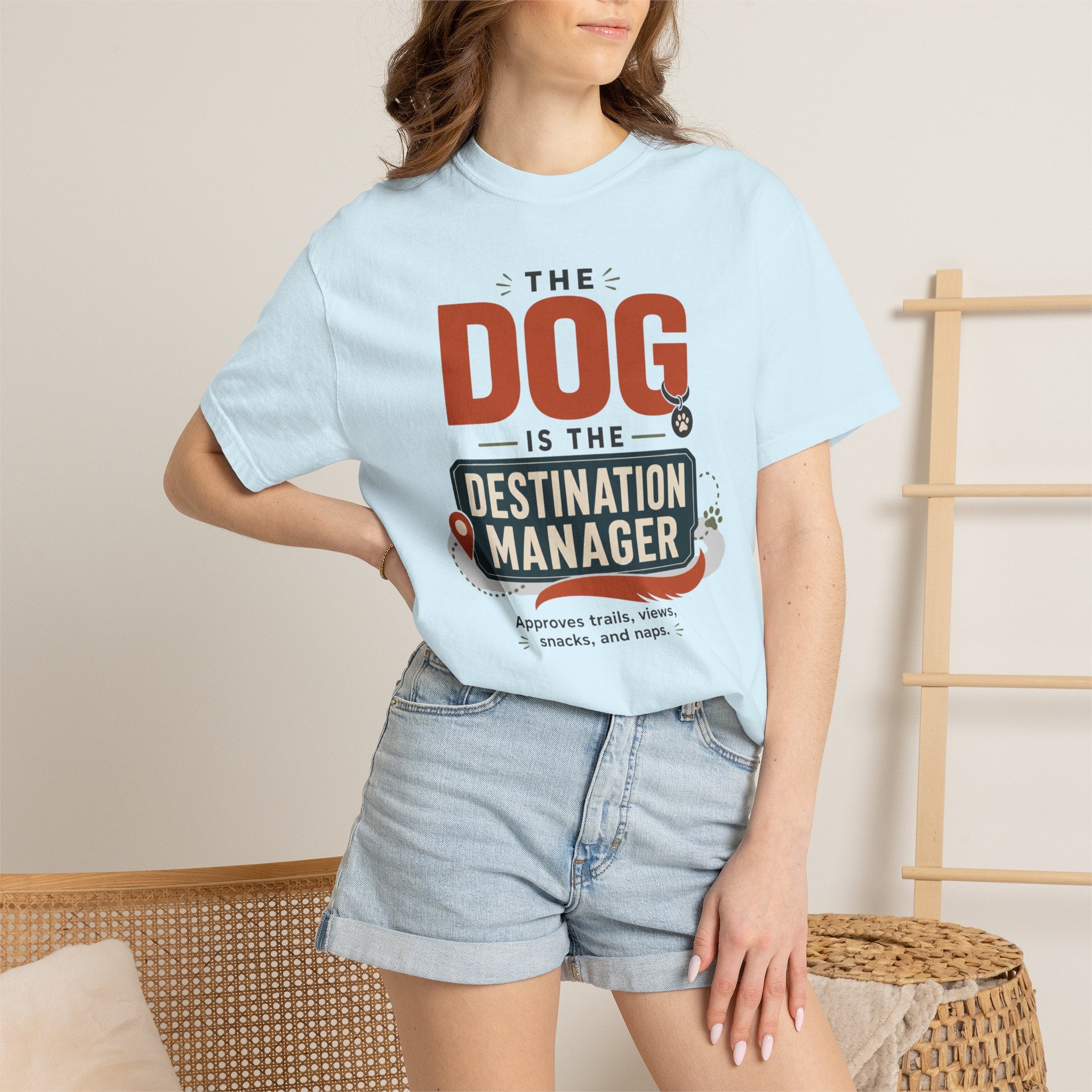 The Dog Is The Destination Manager - T-Shirt