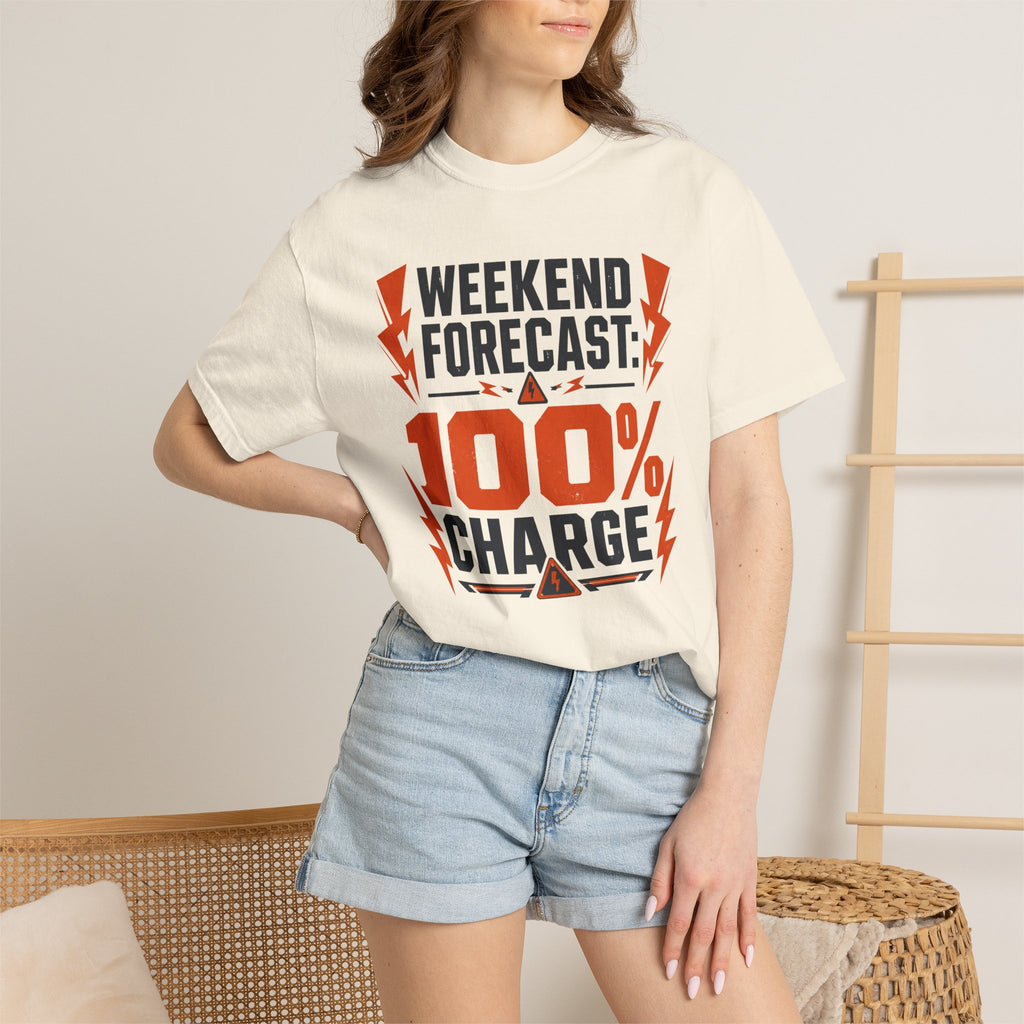 Weekend Forecast 100 Percent Charge - T-Shirt