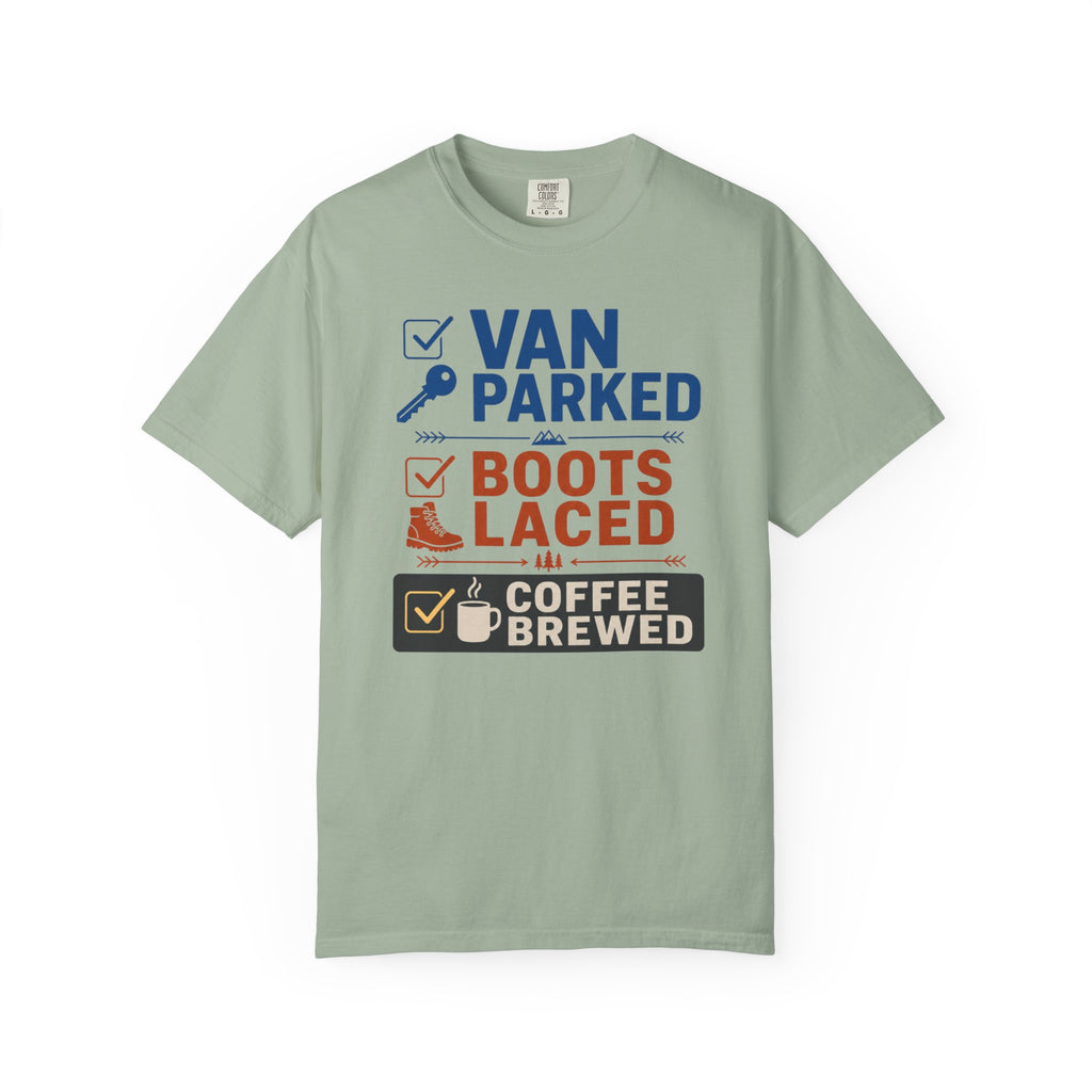 Van Parked Boots Laced Coffee Brewed - T-Shirt