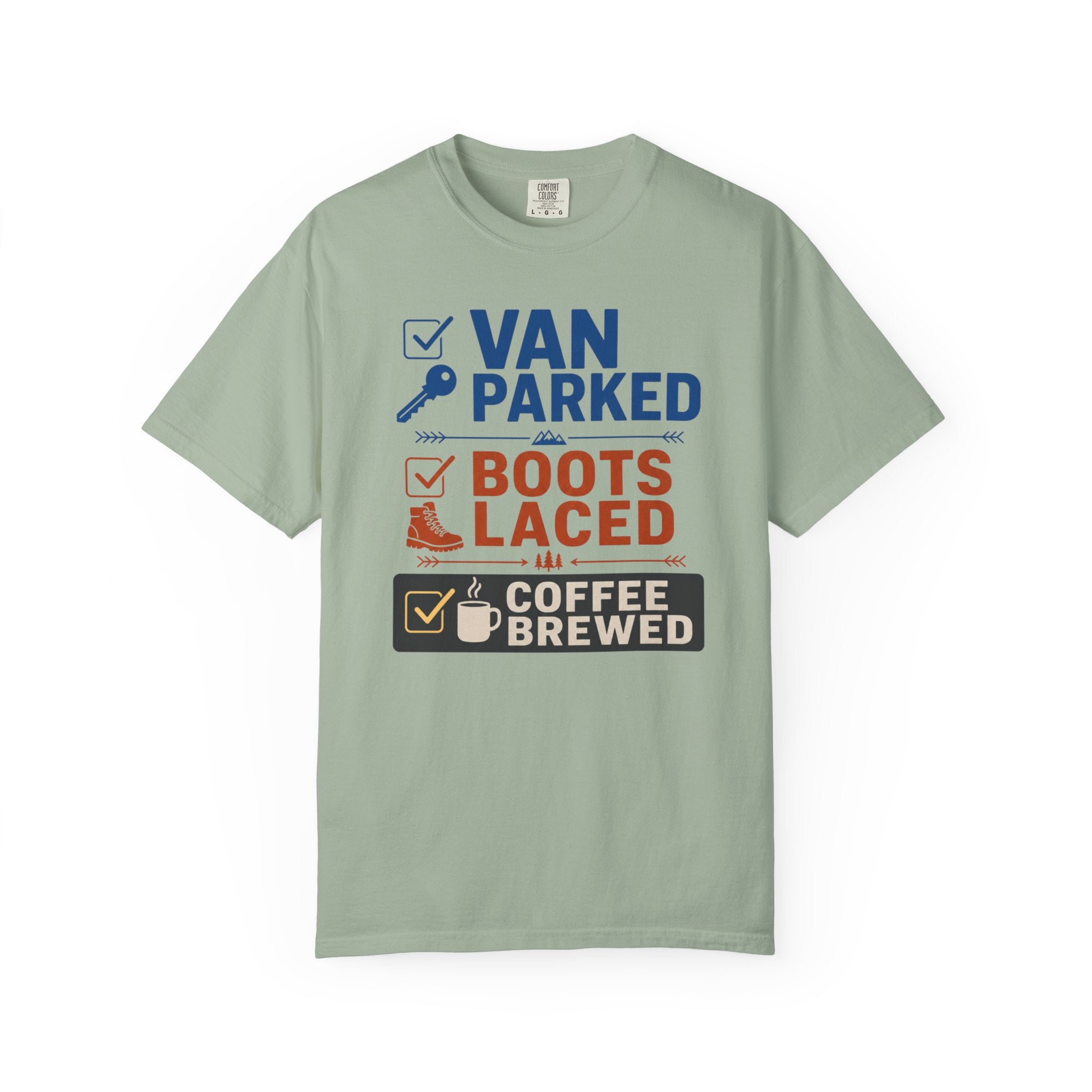 Van Parked Boots Laced Coffee Brewed - T-Shirt