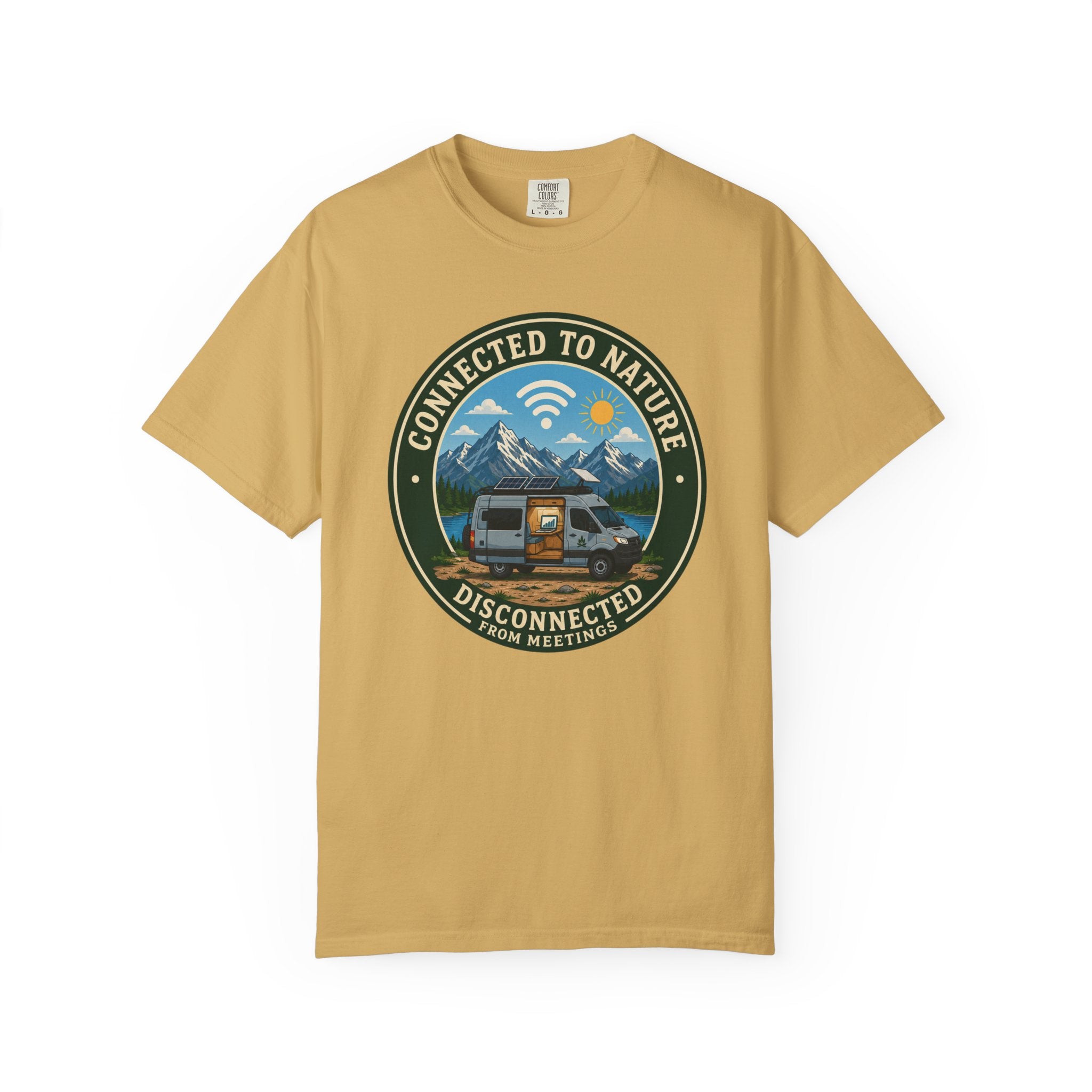 Connected To Nature Disconnected From Meetings - T-Shirt