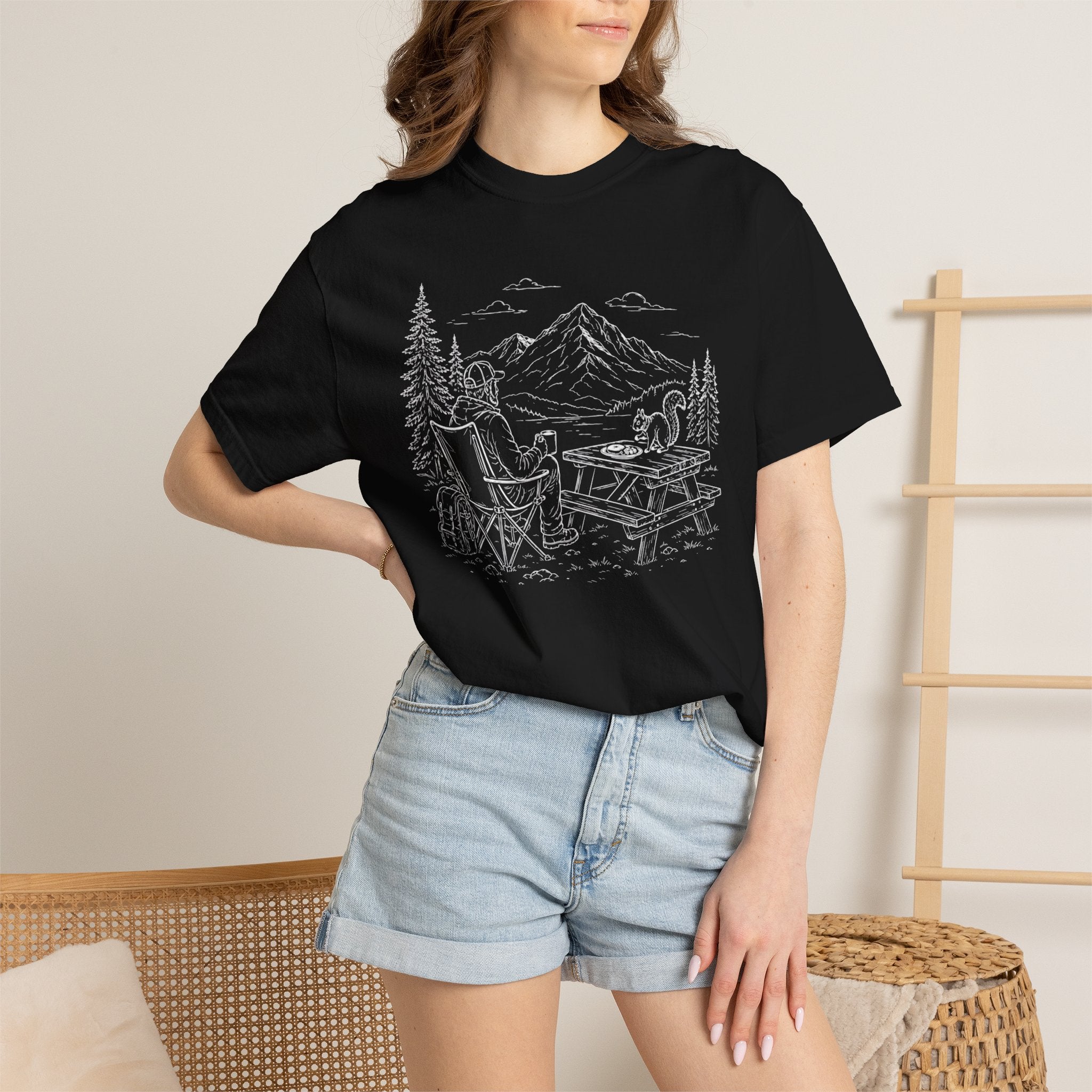 Breakfast Negotiations Favor The Squirrel - T-Shirt