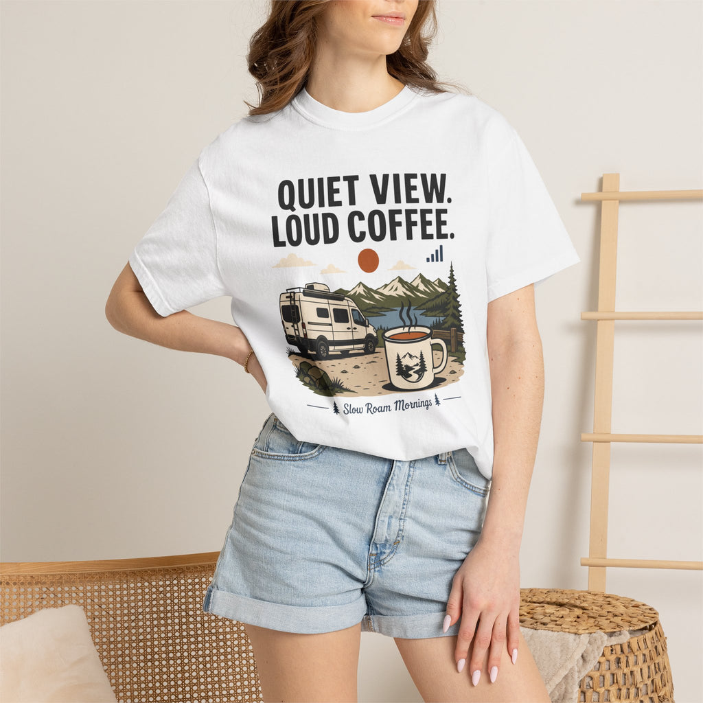 Quiet View Loud Coffee - T-Shirt