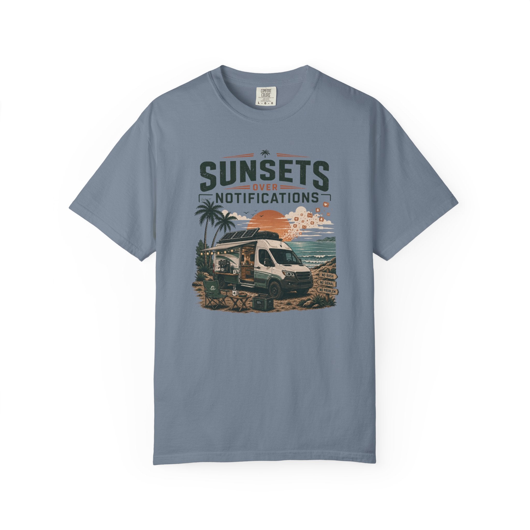 Sunsets Over Notifications - T-Shirt