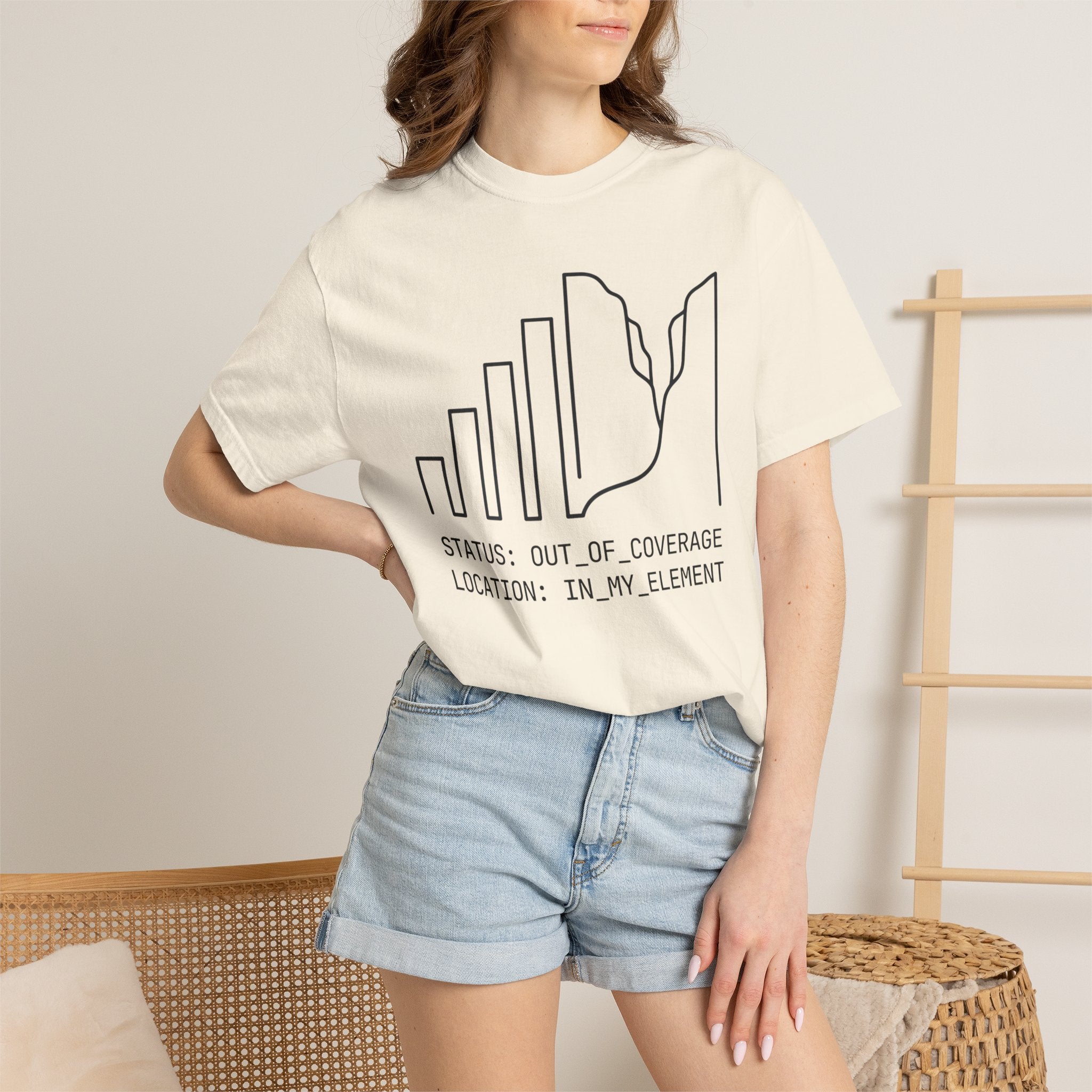 Status Out Of Coverage In My Element - T-Shirt