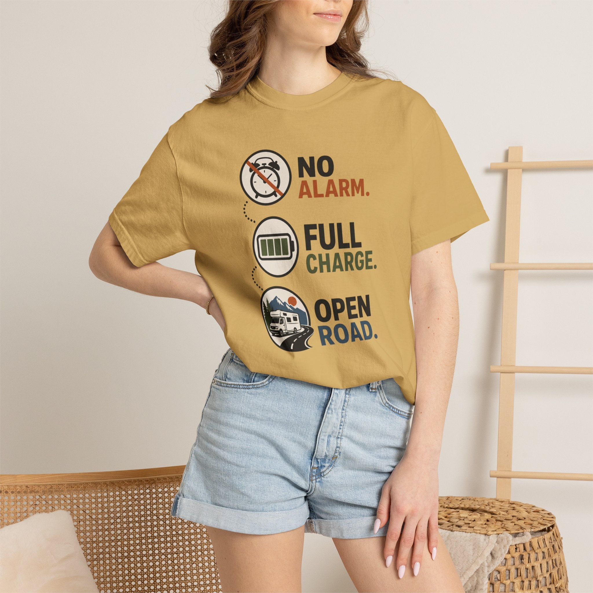 No Alarm Full Charge Open Road - T-Shirt