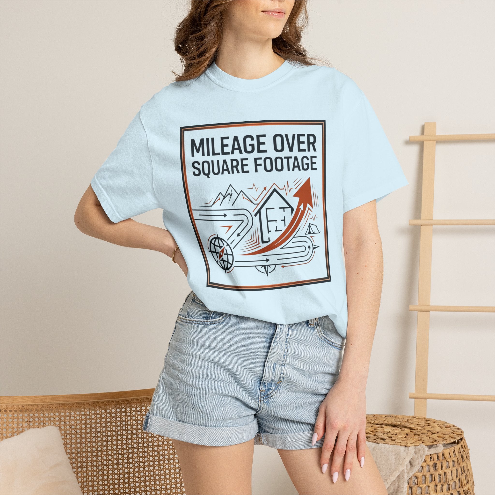 Mileage Over Square Footage - T-Shirt