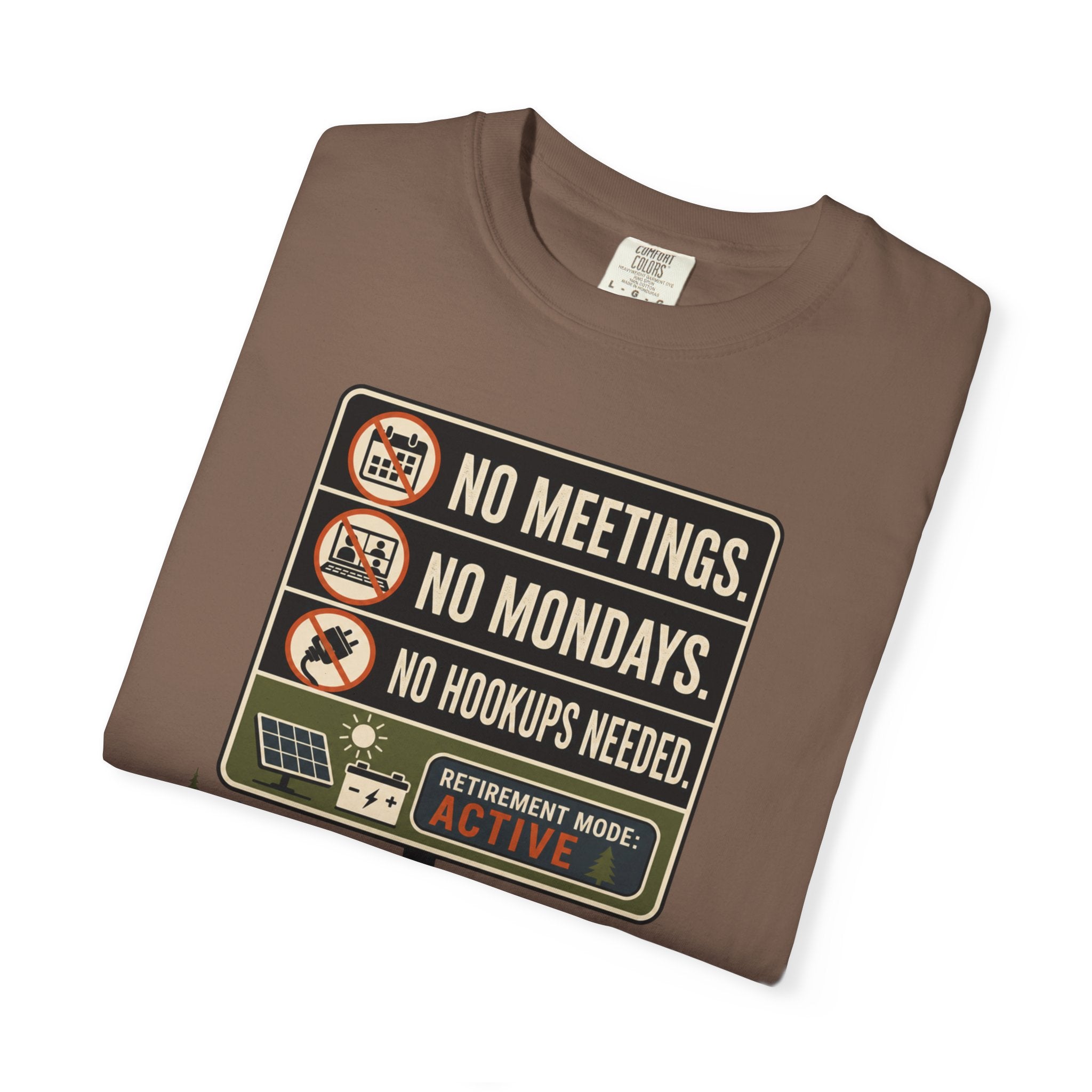 No Meetings No Mondays No Hookups Needed - T-Shirt