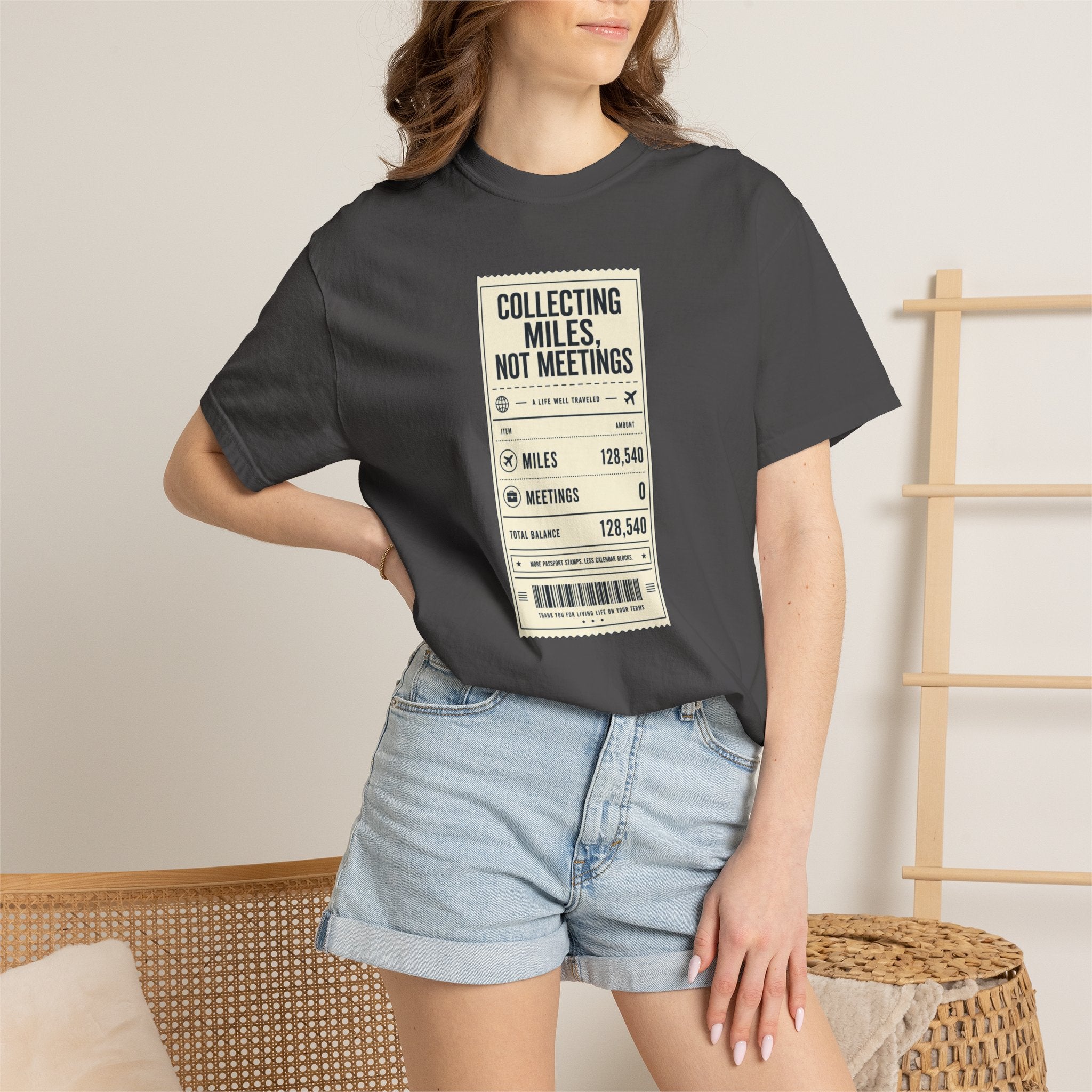 Collecting Miles Not Meetings - T-Shirt