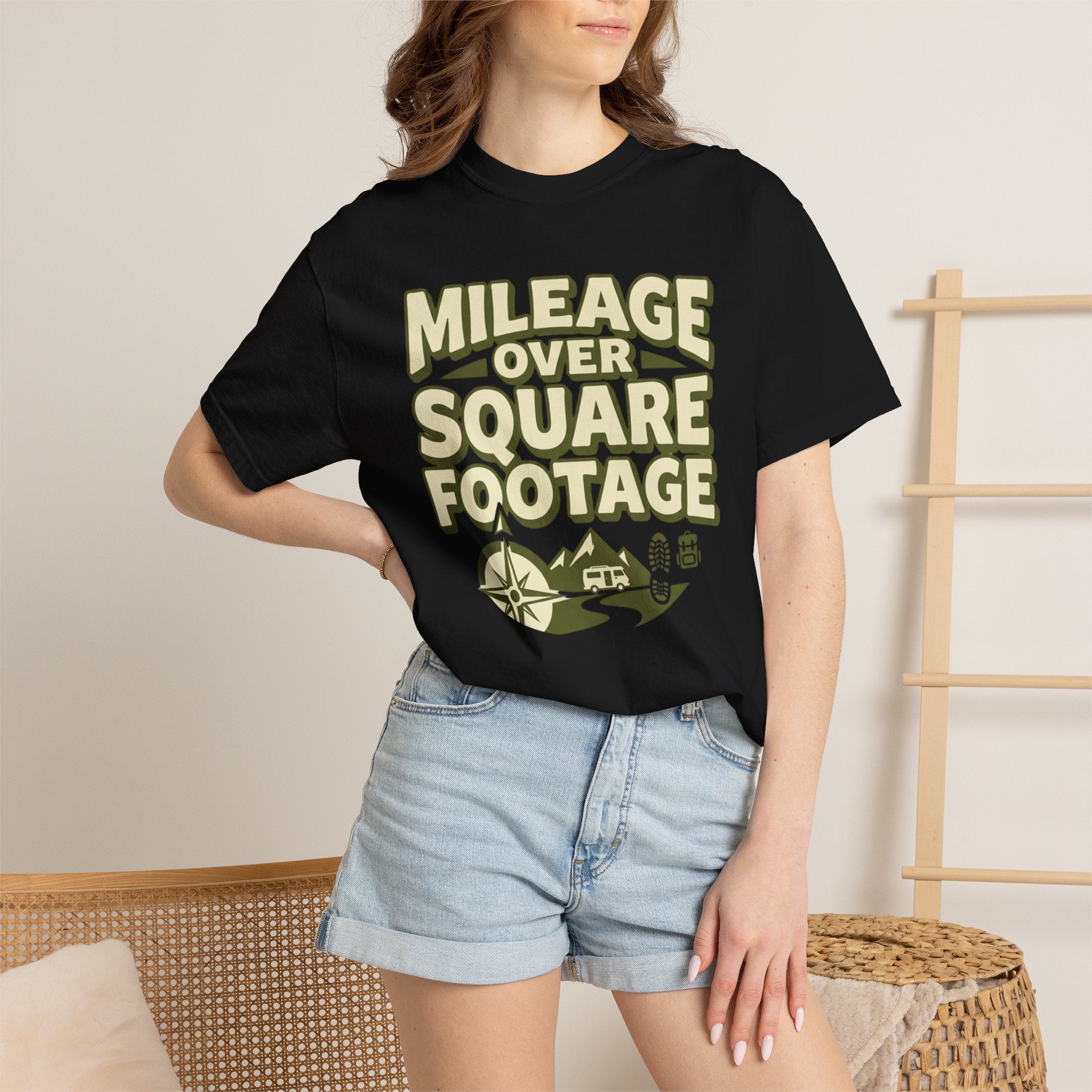 Mileage Over Square Footage - T-Shirt