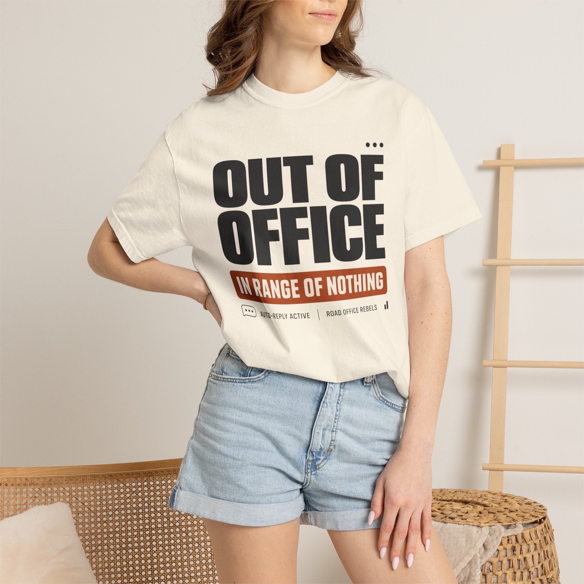 Out Of Office In Range Of Nothing - T-Shirt