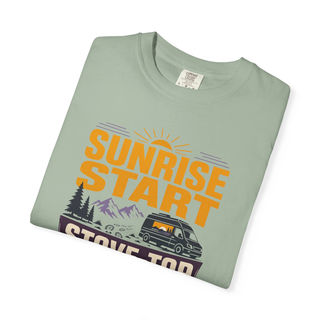 Sunrise Start Stove Top Finish - T-Shirt