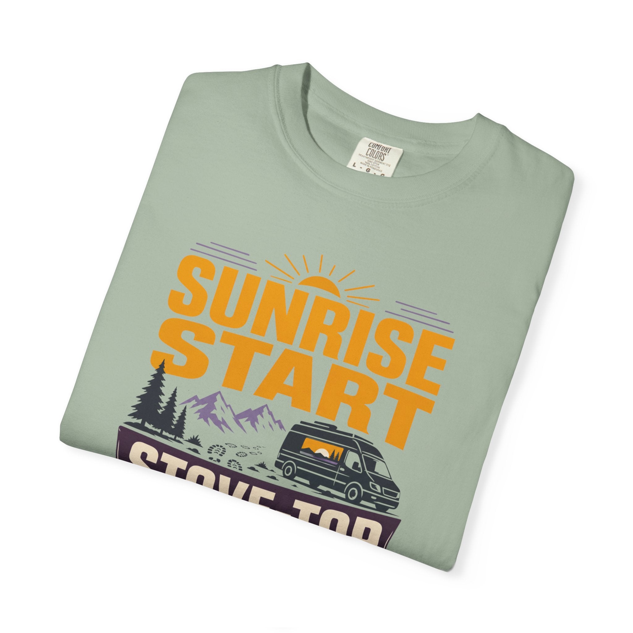 Sunrise Start Stove Top Finish - T-Shirt