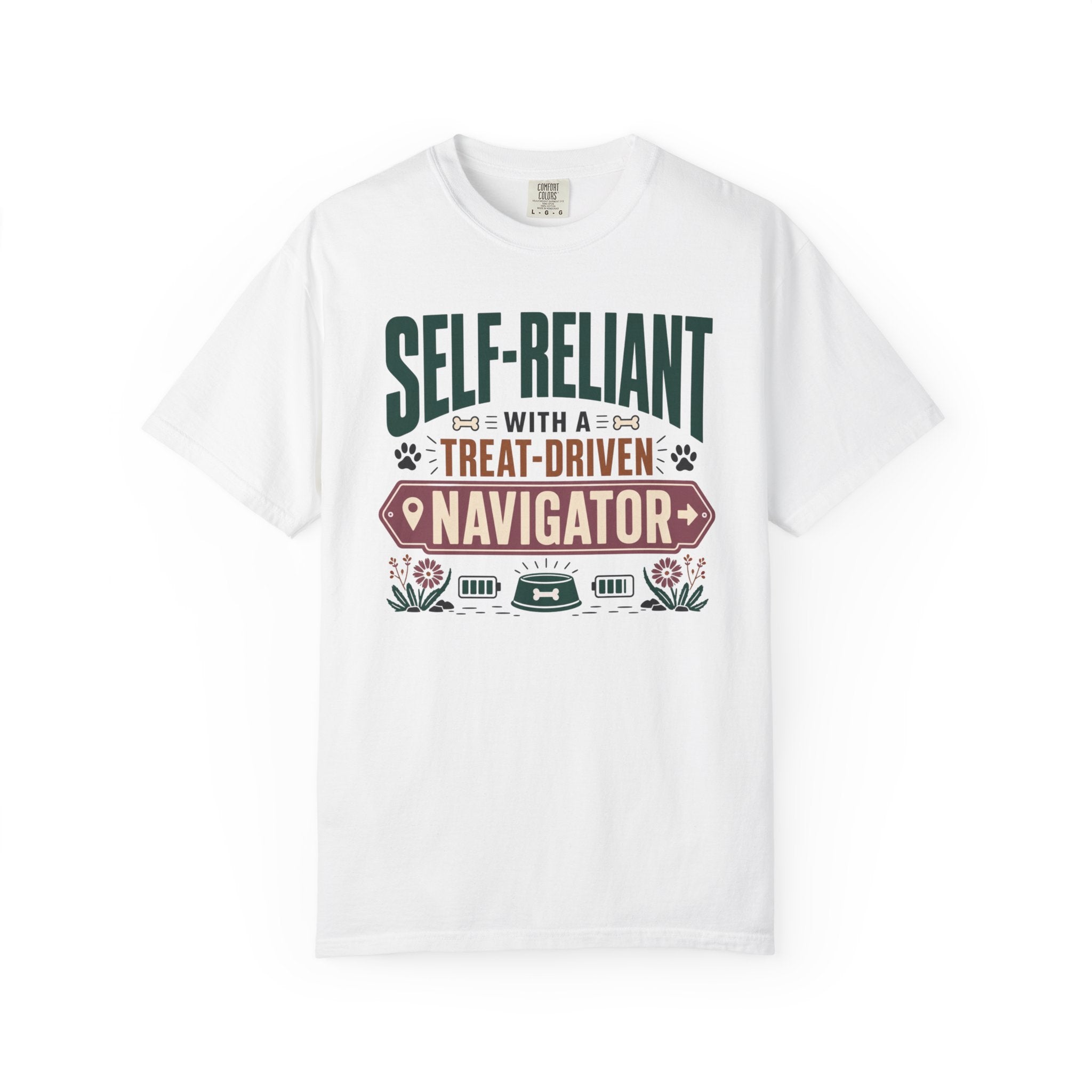 Self Reliant With A Treat Driven Navigator - T-Shirt