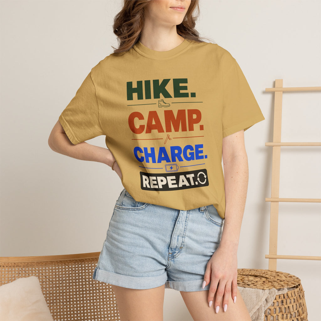 Hike Camp Charge Repeat - T-Shirt