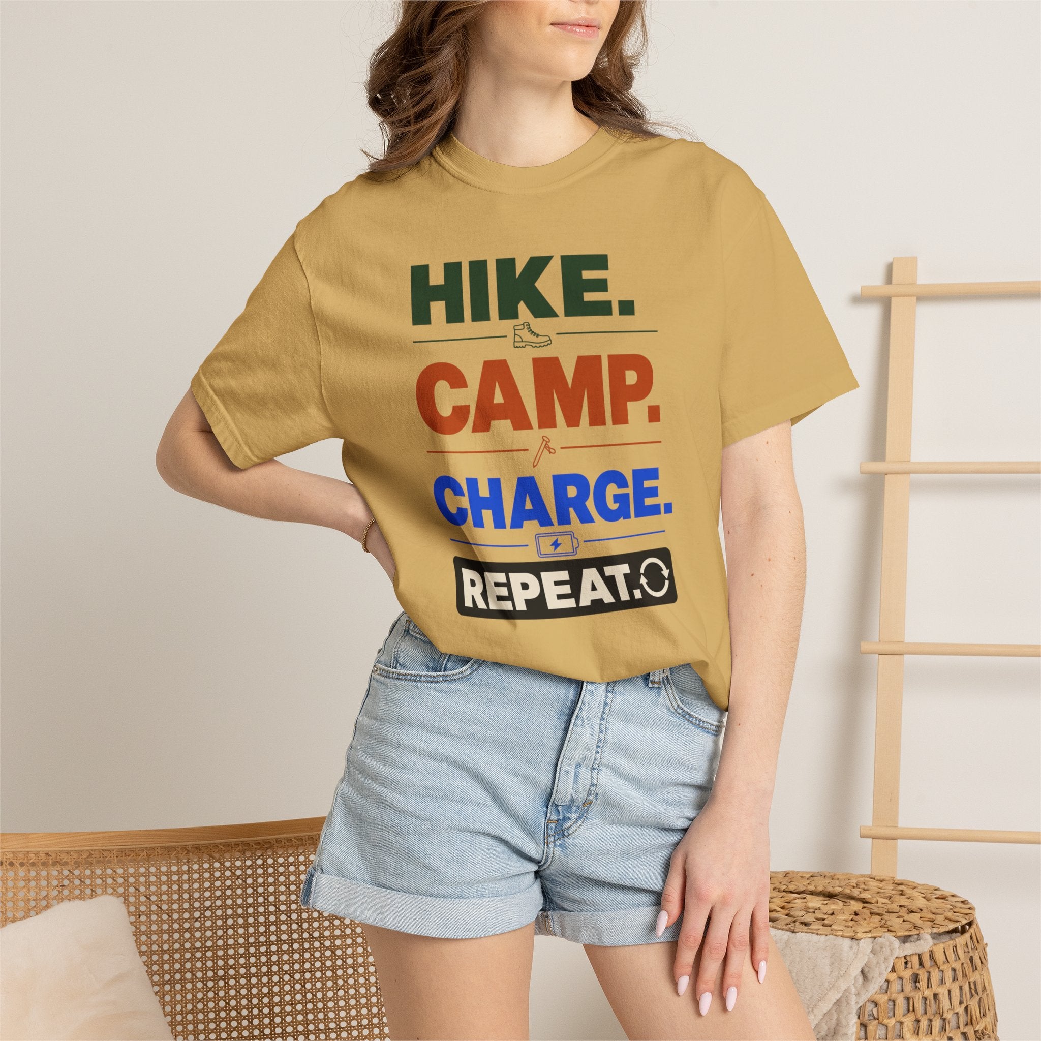 Hike Camp Charge Repeat - T-Shirt