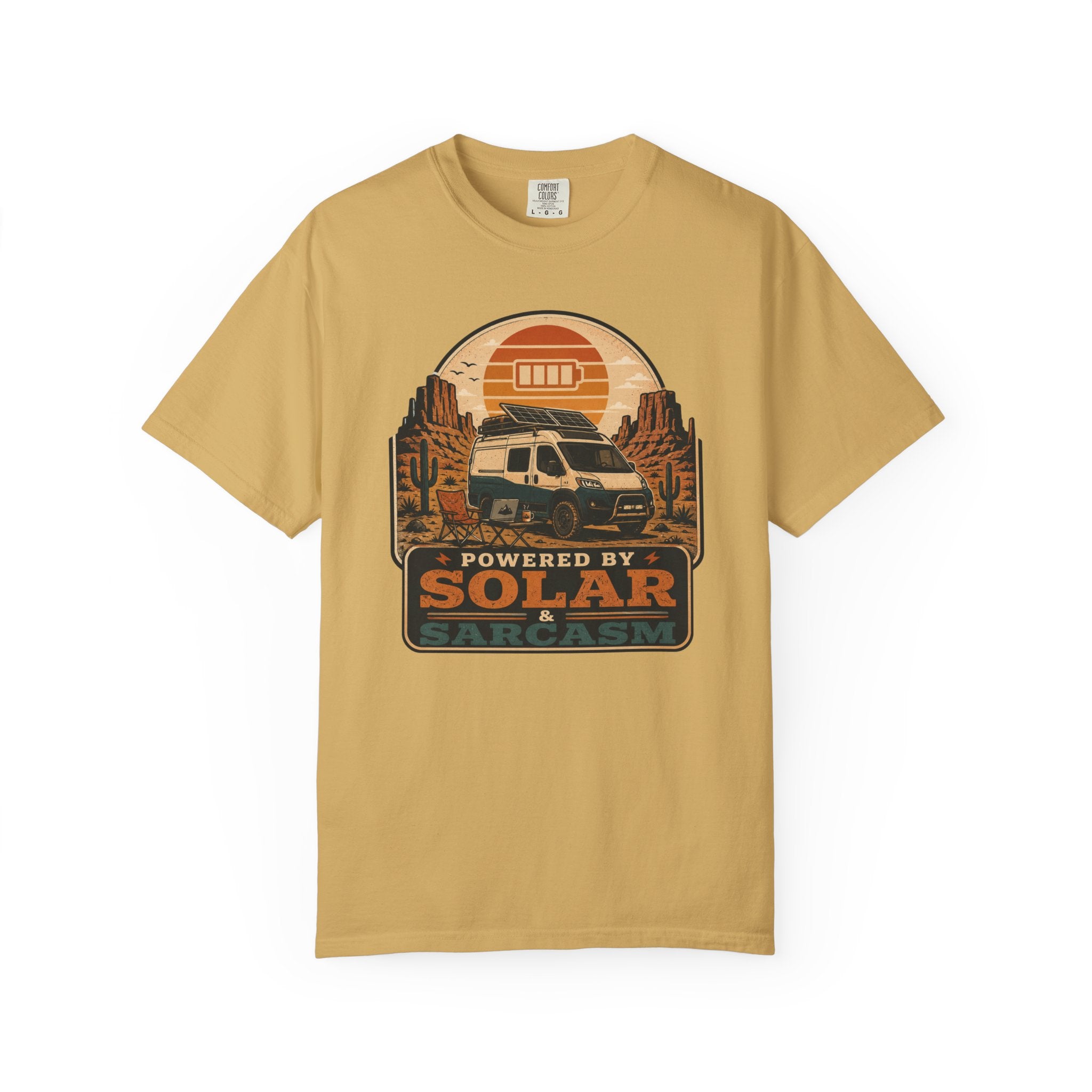 Powered By Solar and Sarcasm - T-Shirt