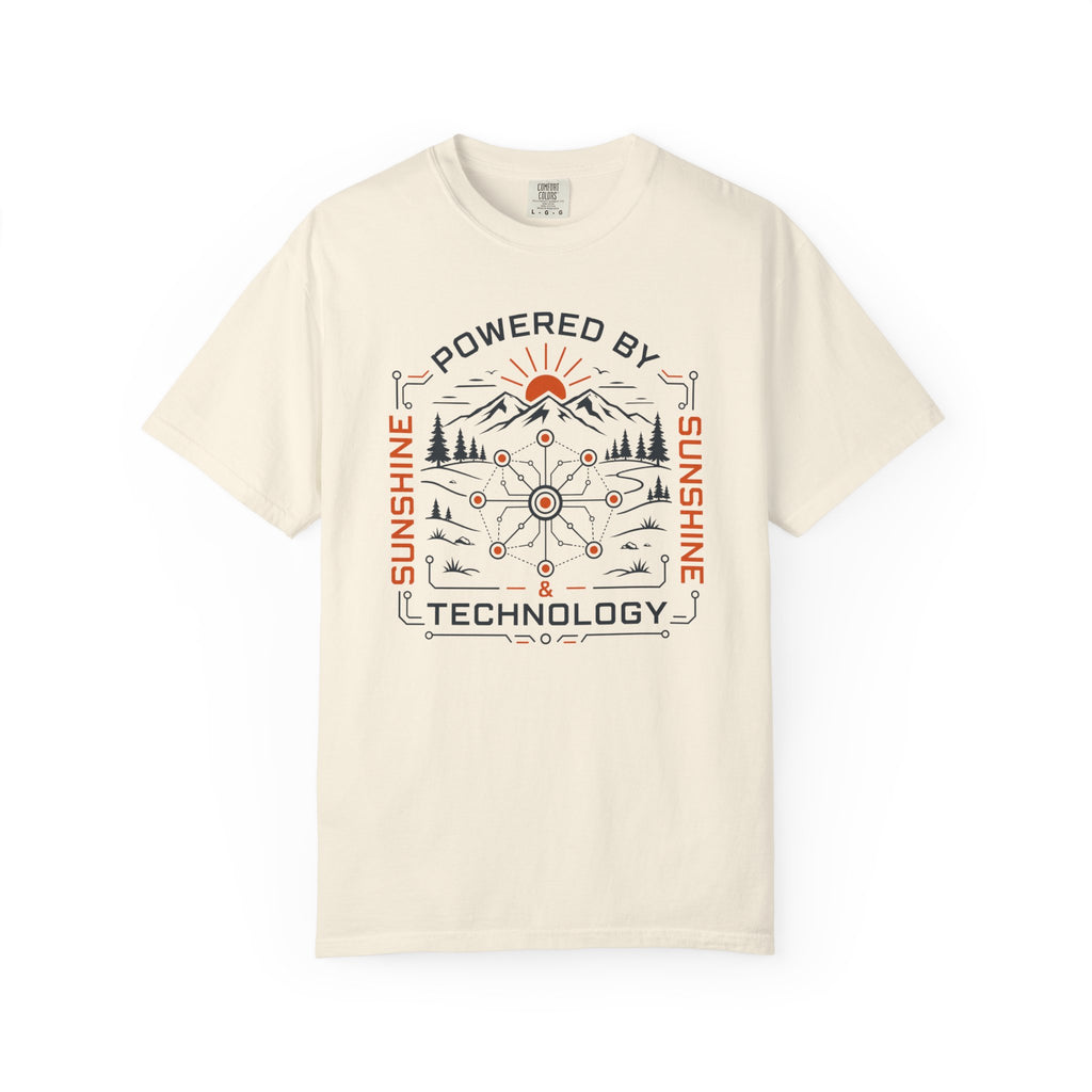 Powered By Sunshine And Technology - T-Shirt