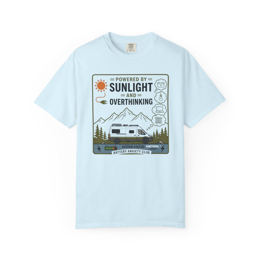 Powered By Sunlight And Overthinking - T-Shirt