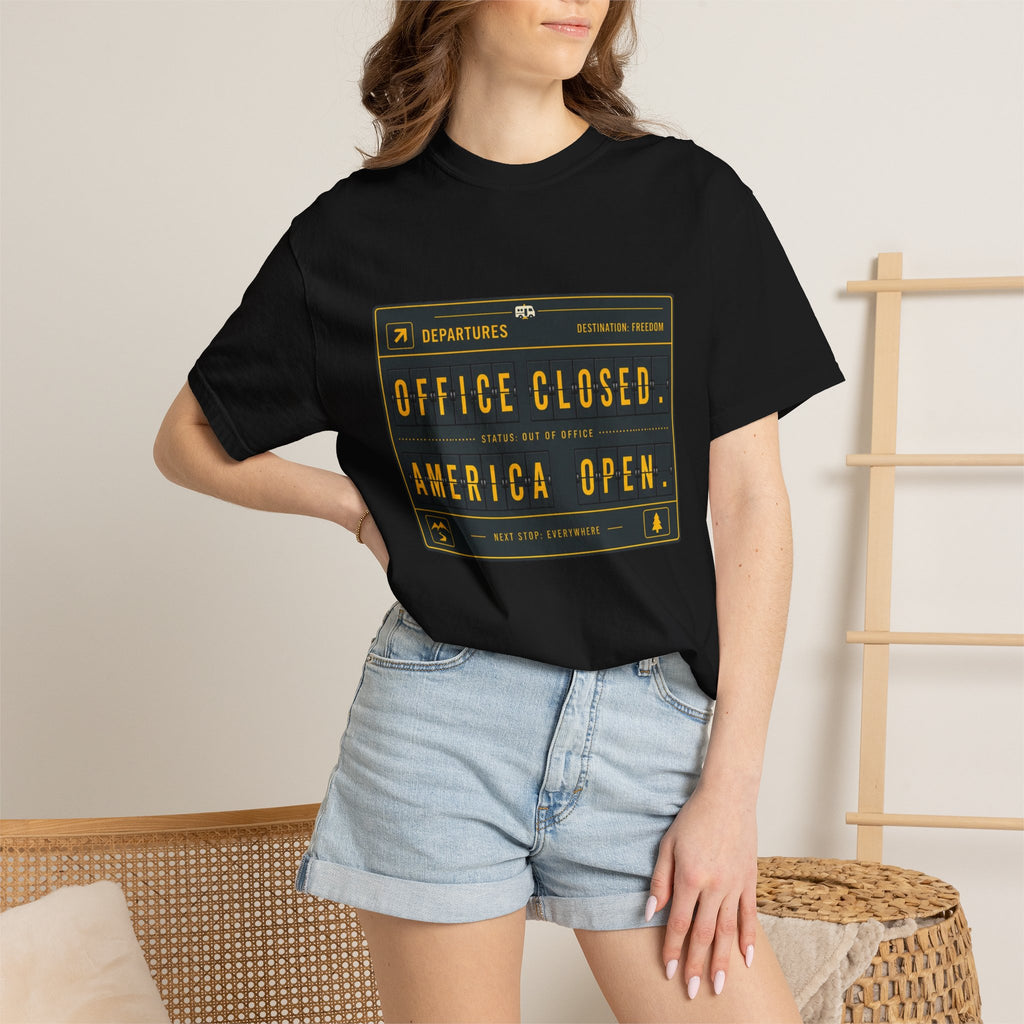 Office Closed America Open - T-Shirt