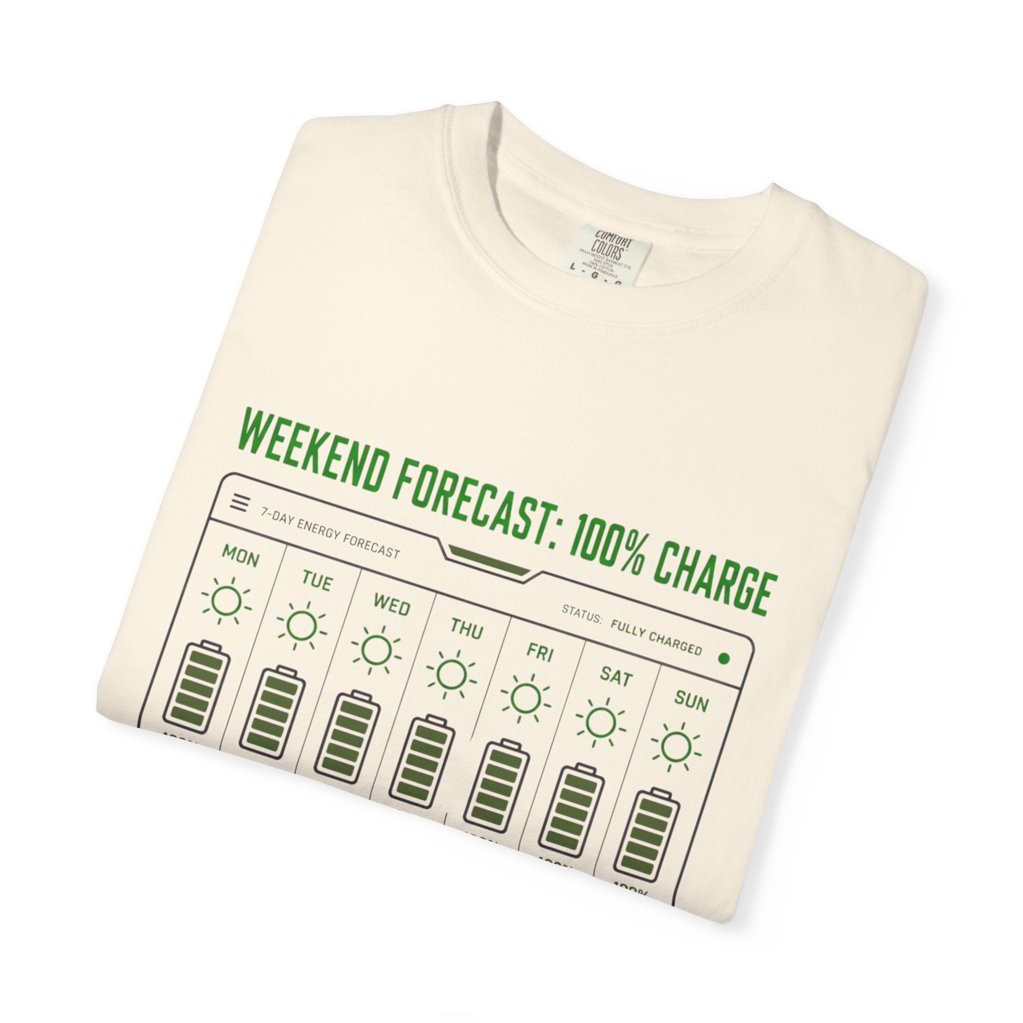 Weekend Forecast 100 Percent Charge - T-Shirt