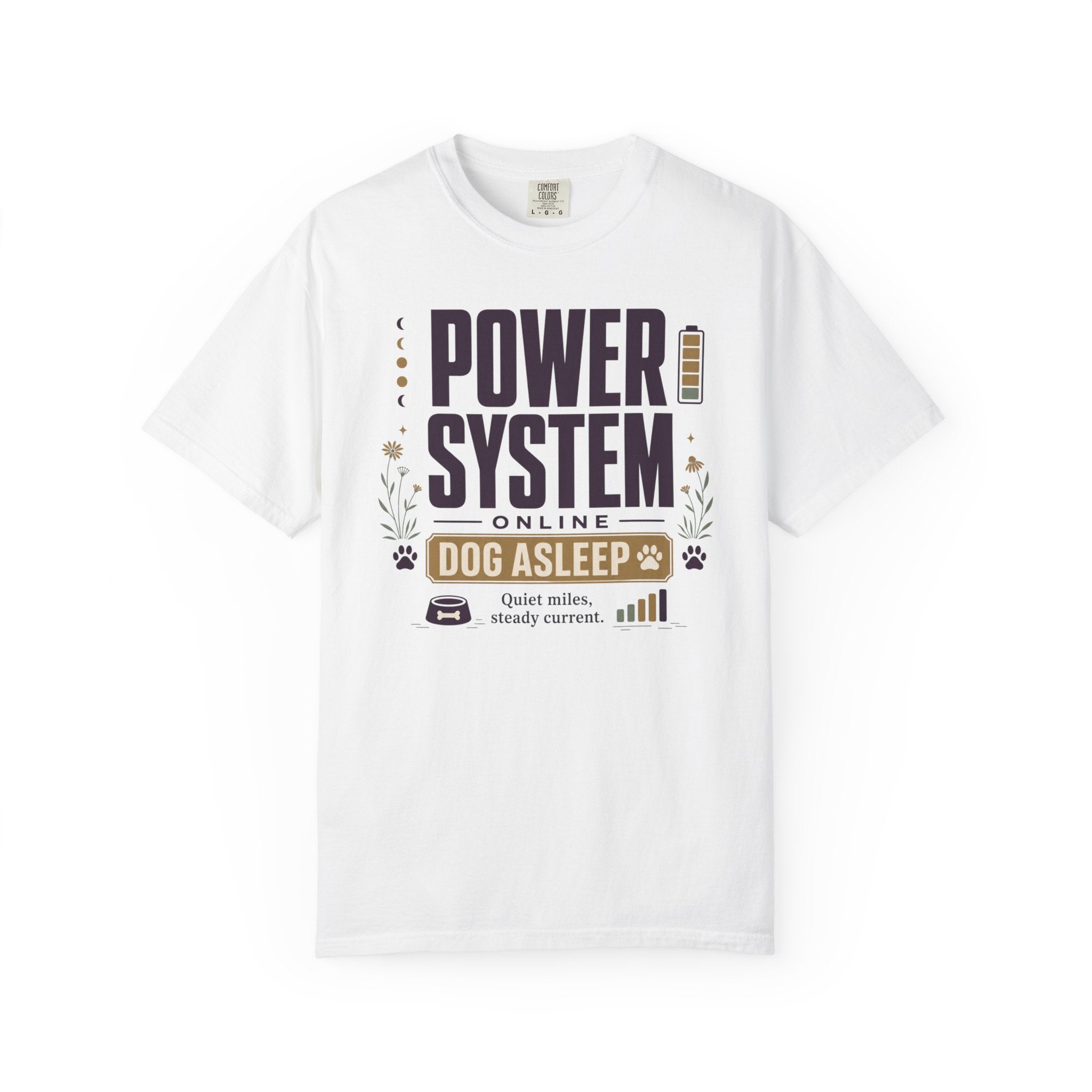Power System Online Dog Asleep - T-Shirt