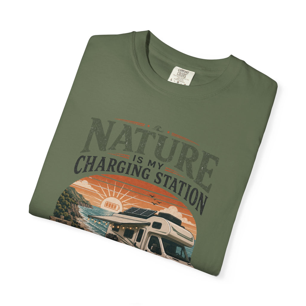 Nature Is My Charging Station - T-Shirt