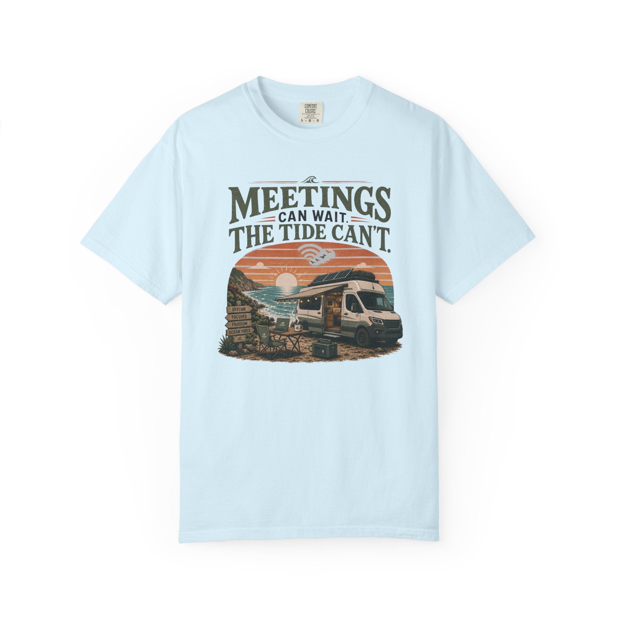 Meetings Can Wait The Tide Can't - T-Shirt