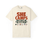 She Camps Like She Means It - T-Shirt