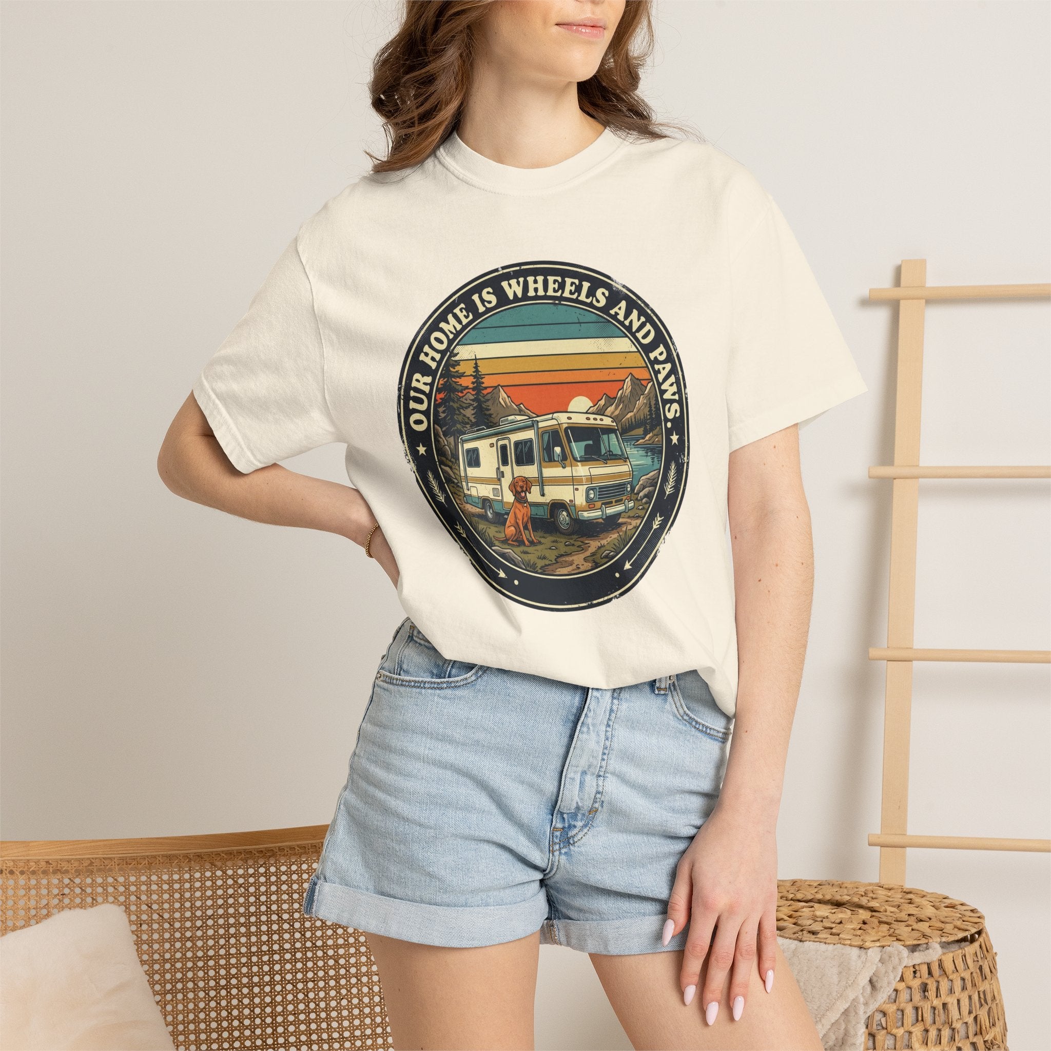 Our Home Is Wheels And Paws - T-Shirt